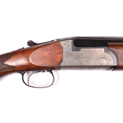 306 - * A 12 bore DB O&U Italian Zoli top lever single trigger ejector shotgun, number 60227, 44½