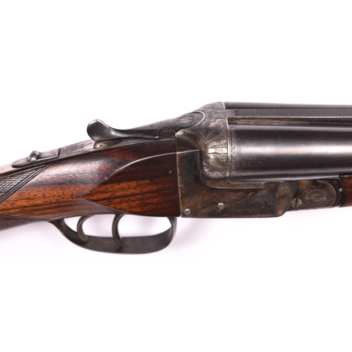 314 - *A Spanish DB 12 bore top lever boxlock ejector shotgun, by Larranaga, 44½