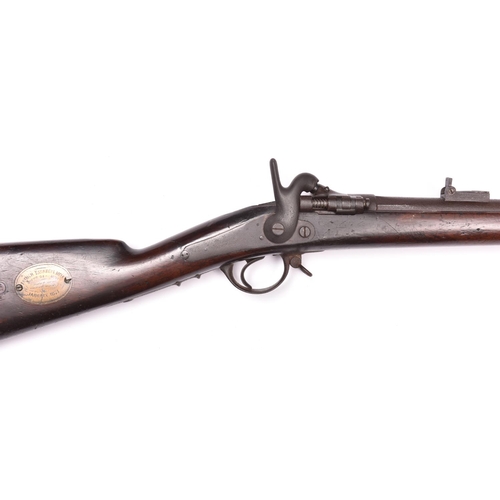 351 - An interesting Franco Prussian War relic, being a 12 bore (18mm) French 1867 Tabatiere breech loadin... 