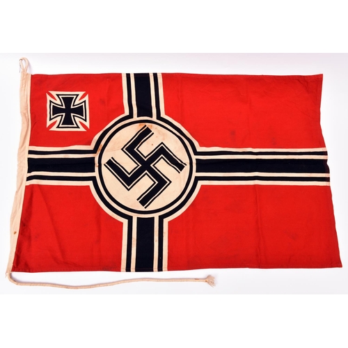 64 - A small Third Reich Kriegsmarine flag, 22