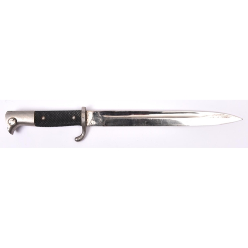 80 - A Third Reich period dress bayonet, unmarked 9¾