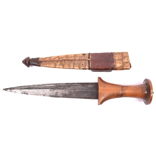 262 - A Sudanese arm dagger, fluted blade 7