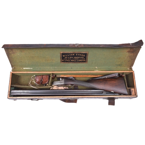 297 - *A DB 20 bore top lever hammerless boxlock non ejector shotgun by William Evans, 63 Pall Mall, Londo... 