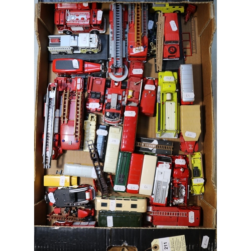 211 - A Quantity of Various Makes. Including many Fire Related Vehicles. By Vitesse, Solido, Corgi, Del Pr... 