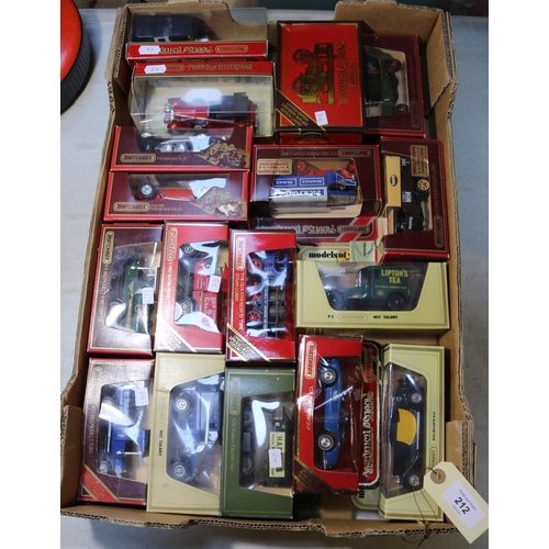 212 - 155x vehicles by various makes. Including; Matchbox Models of Yesteryear, Lledo, Oxford Diecast, Eli... 