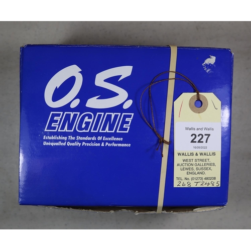 227 - O.S. model aircraft engine for radio controlled aircraft. Model No. MAX 55AX /15610, complete with s... 