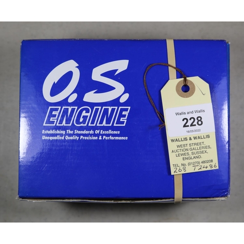 228 - O.S. model aircraft engine for radio controlled aircraft. Model No. MAX 55AX /15611, complete with s... 