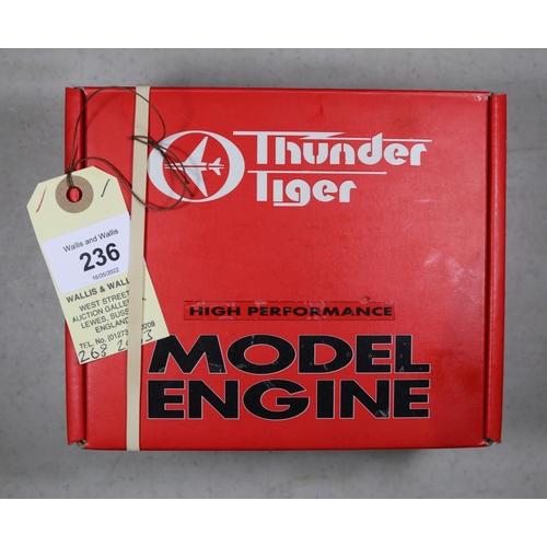 236 - Thunder Tiger High Performance model aircraft engine for radio controlled aircraft. Model No.9141 PR... 