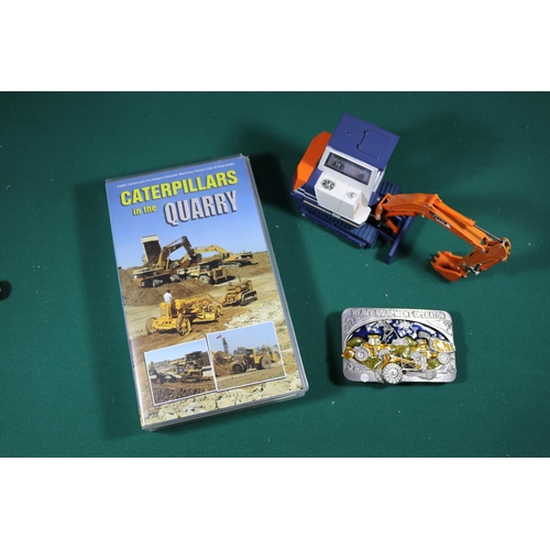 248 - A quantity of construction/plant/farming collectibles, models, book and catalogues. Including a smal... 