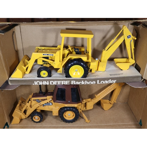 254 - 4 large scale heavy plant/construction vehicles. 2x ERTL 1:16 scale Case 580 Super E Backhoe Loader ... 