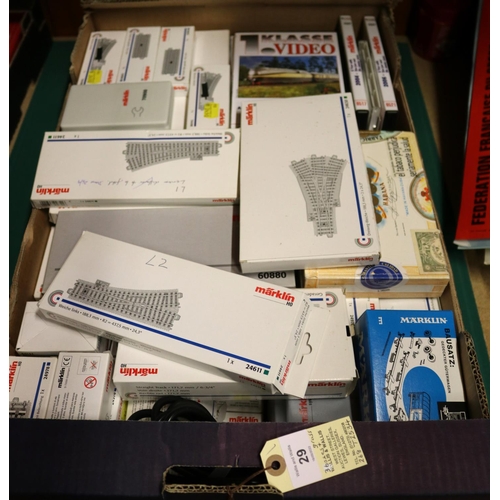 29 - A quantity of modern Marklin railways accessories. 2x 6040 Keyboard, a Central Station controller 60... 