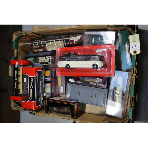 315 - A quantity of Corgi Classics etc.2x AEC Regal coach, Timpsons and Wallace Arnold. 2x Burlingham Seag... 