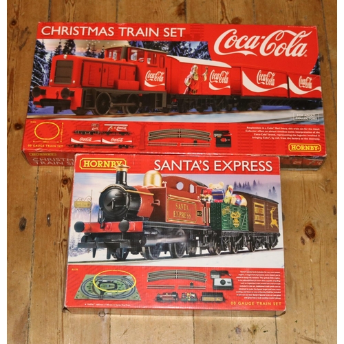 77 - 3x Hornby train sets. East Coast Express (R1021), comprising Britannia Class 4-6-2, John of Gaunt 70... 