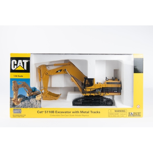 261 - Norscot 1:50 scale Cat 5110B. Excavator with Metal Tracks. In yellow and black livery. Boxed, minor ... 