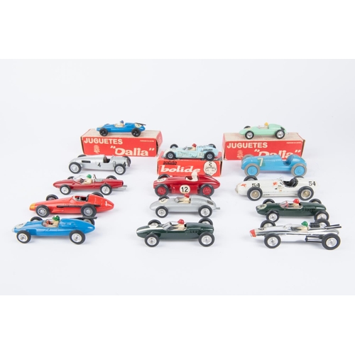 272 - A quantity of Single-seat Racing Cars. By Solido, Dalia, Mercury, Old Cars etc. Vehicle makes includ... 