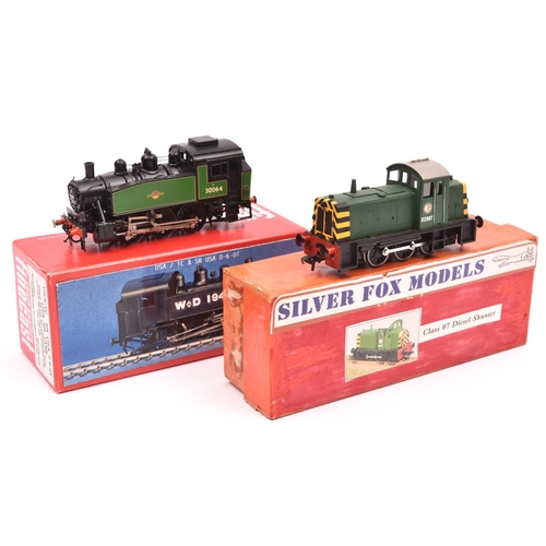 182 - 2x kit-built OO gauge BR dock shunter locomotives. A brass and white metal 0-6-0T US built Southern ... 