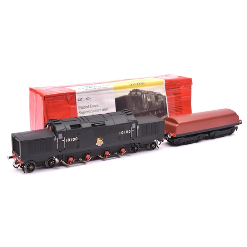 188 - A brass kit-built OO gauge BR (LMS built) Fell Diesel locomotive from a kit by A1 Models. 4-8-4 loco... 