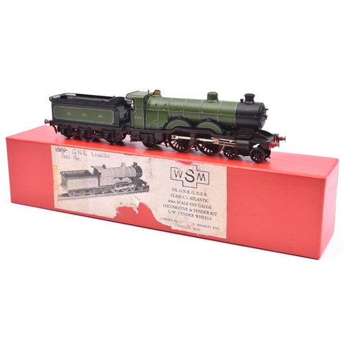 190 - A white metal kit-built OO gauge Great Northern Railway locomotive from a kit by WSM. Class C1 4-4-2... 