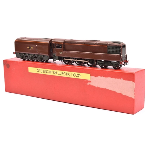 191 - A white metal kit-built OO gauge BR GT3 locomotive. English Electric gas fired 4-6-0 tender locomoti... 