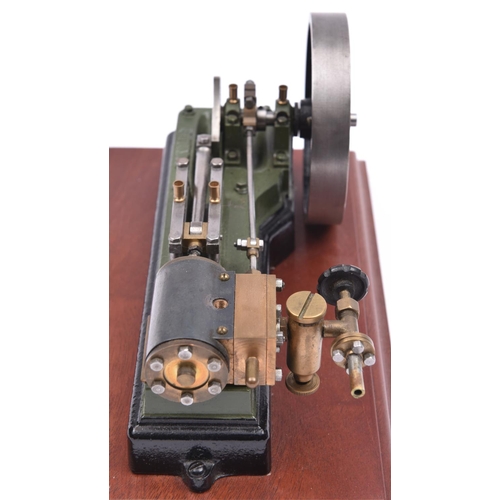 201 - A Stuart Models Mill Engine S50. A small single cylinder engine, approx 220mm long. Finished in gree... 