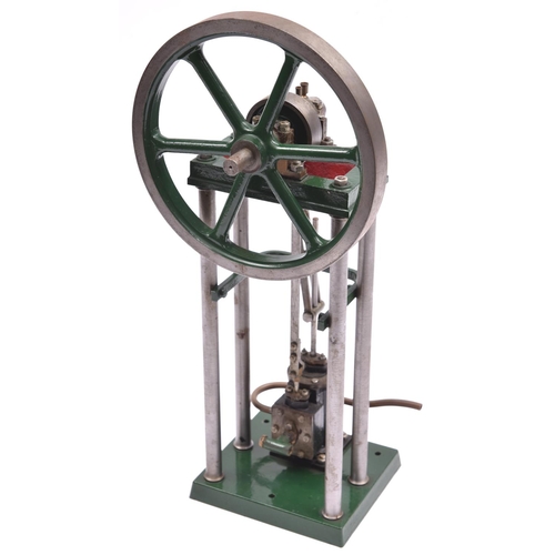 202 - A Stuart Models 'Real' Vertical Steam Engine. A well constructed model from brass and cast iron cast... 