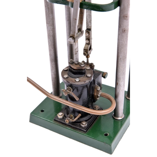 202 - A Stuart Models 'Real' Vertical Steam Engine. A well constructed model from brass and cast iron cast... 