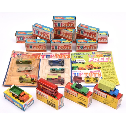 361 - 18 Lone Star Tuf-Toys comprising of 15 in solid card picture boxes,627 Earth mover,613 Speedboat wit... 