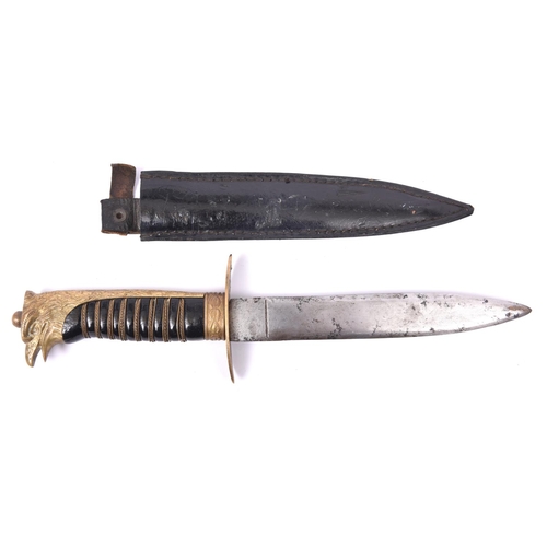 113 - An Italian Fascist GIL leader's dagger, poor quality DE blade 6½