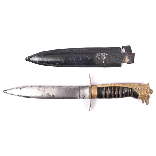 113 - An Italian Fascist GIL leader's dagger, poor quality DE blade 6½