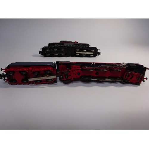 30 - A quantity of Marklin HO model railway. 4 locomotives- 2x German Railways, a class 03 4-6-2 tender l... 