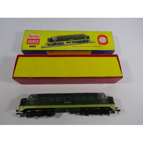 53 - 11 Hornby Dublo 2/3 rail. 2x Co-Co diesel electric locomotives. St. Paddy RN D9001 in two tone green... 