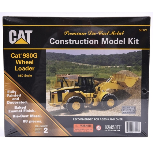 281 - A Norscot CAT Construction Model Kit of a Cat 980G Wheel Loader. 1:50 scale. A metal fully painted a... 