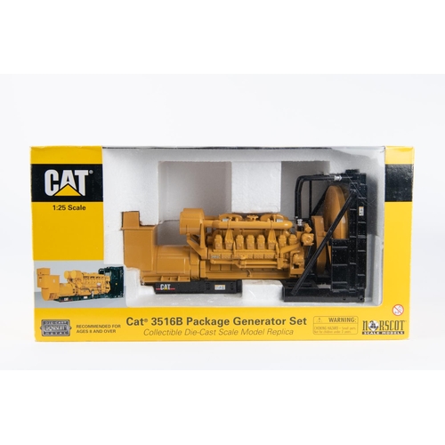 282 - Norscot 1:25 scale Cat 3516B Package Generator Set. I yellow livery with black cradle. Boxed, minor ... 