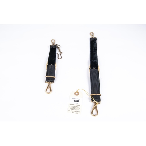 108 - A set of Third Reich Kriegsmarine officers dagger hanging straps. VGC £150-180