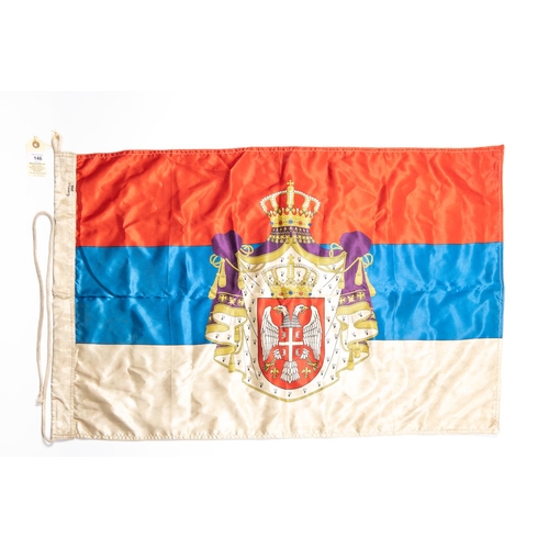 146 - A WWI Serbian flag, 36