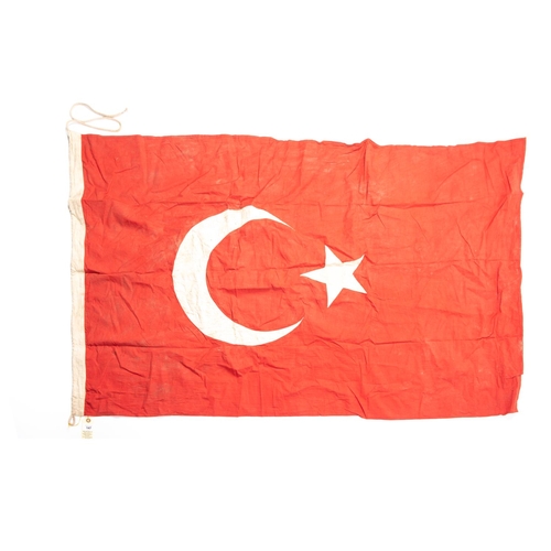 147 - A WWI Turkish flag, 55