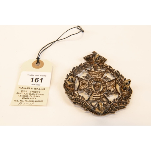 161 - A Victorian officer's pouch belt plate of the 24th Middlesex Rifle Regiment (St Martin's le Grand), ... 