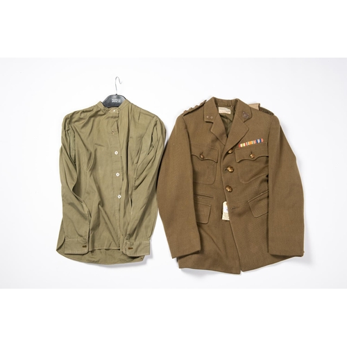 168 - A WWII period female Captain's 4 pocket khaki tunic of the Indian Medical Service, named to 