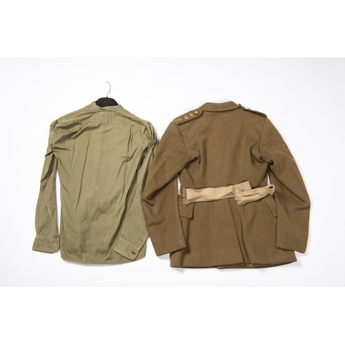 168 - A WWII period female Captain's 4 pocket khaki tunic of the Indian Medical Service, named to 