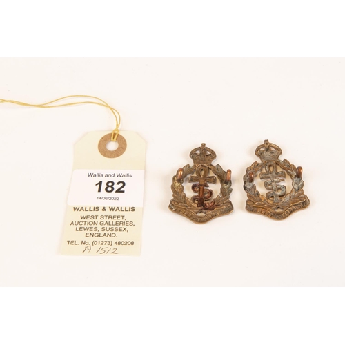 182 - A near matching pair of RAF Medical Branch OR's collar badges, 1918-1932. GC £50-80