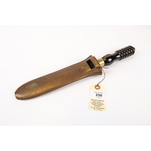 250 - A Siebe Gorman diver's knife, DE blade 7½