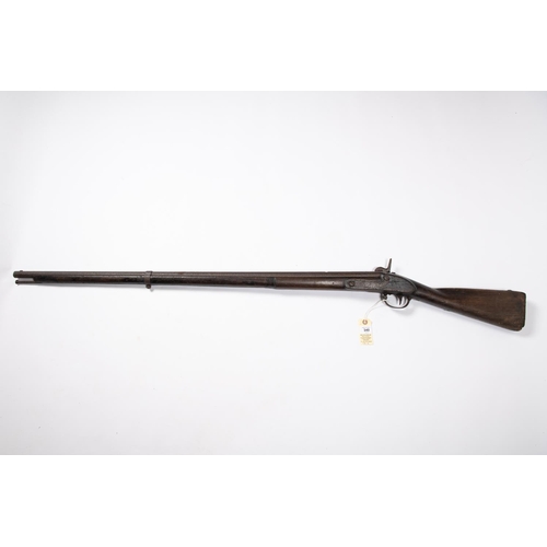 340 - An American 14 bore (approx .68”) 3 band rifled percussion musket, 57” overall, barrel 41½”, with Ma... 