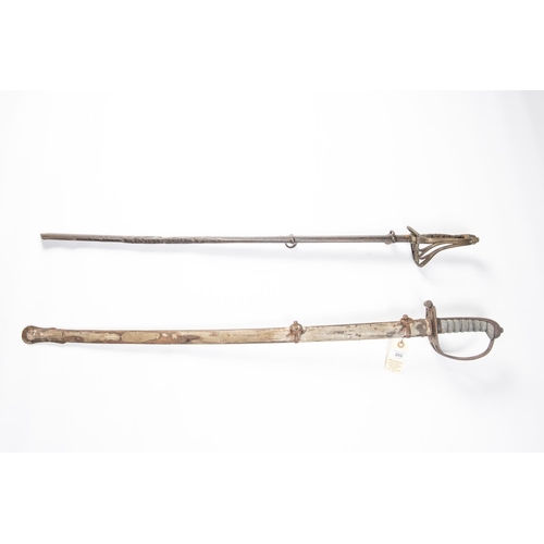 209 - An 1827 pattern Rifle Regiment officer's sword, with 1845 pattern blade, and an 1822 pattern infantr... 