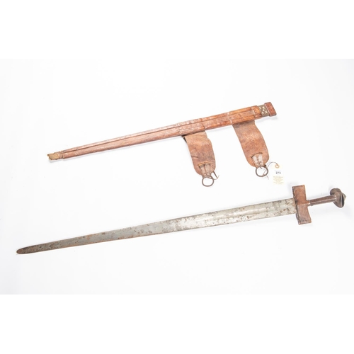 273 - A Tuareg sword, tapered DE blade 31½