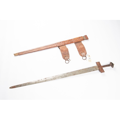 273 - A Tuareg sword, tapered DE blade 31½