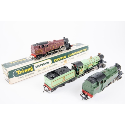 180 - 3 Wrenn Railways Locomotives. A BR Class 4MT 2-6-4 tank locomotive (W2219) RN2679, in LMS lined maro... 