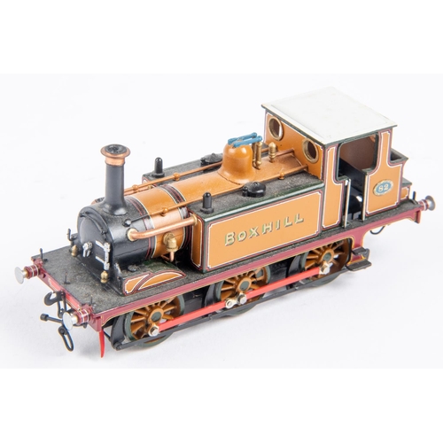 190 - An OO gauge brass kitbuilt LBSCR Terrier Class A1 0-6-0T locomotive, Boxhill 82, in Improved Engine ... 