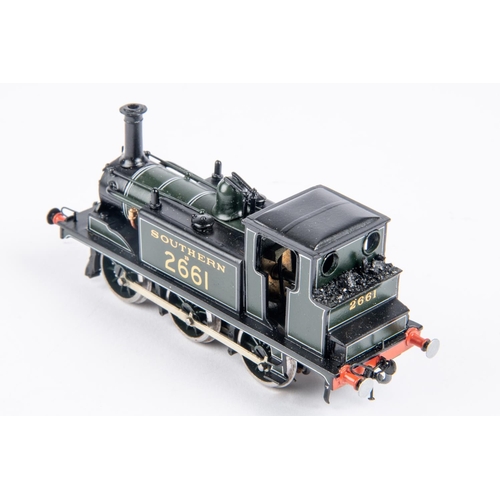 191 - An OO gauge brass kitbuilt Southern Railway Terrier Class A1 0-6-0T locomotive, 2661, in lined dark ... 