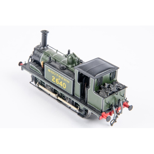 192 - An OO gauge brass kitbuilt Southern Railway Terrier Class A1X 0-6-0T locomotive, 2640, in lined dark... 