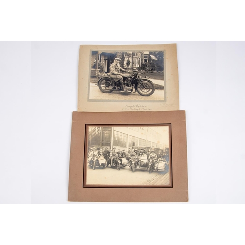 2 - Hugh Gibson, Motorcyclist. An archive of photographs and letters relating to the racing motorcyclist... 